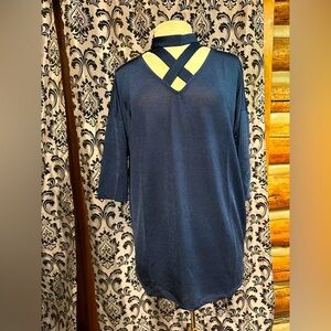 Hayden Los Angeles Blue Women’s Tunic Style Top